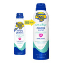 Banana Boat Mineral Enriched Sunscreen, Sensitive Skin, Broad Spectrum Spray, Spf 50, 6Oz. - Twin Pack
