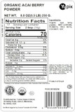 Yupik Organic Acai Berry Powder Superfood, 8.8 Ounce, Non-Gmo, Vegan, Gluten-Free, Pack Of 1