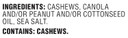 Amazon Brand - Happy Belly Fancy Whole Cashews, Roasted And Sea Salted, 44 Ounce (Pack Of 1)