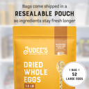 Judeeã¢ÂS Dried Whole Egg Powder - 1.5 Lbs - Baking Supplies - Delicious And 100% Gluten-Free - Great For Breakfast And Camping Meals - Quick And Easy For Outdoor Preparations