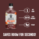 Lakanto Bbq Sauce - Sweetened With Monk Fruit Sweetener, Barbeque Sauce For Grill, No Sugar Added, Natural Smoke Flavor, Keto Diet Friendly, Vegan Condiment (Original - 13 Fl Oz)