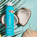 Coola Organic Sunscreen Spf 30 Sunblock Spray, Dermatologist Tested Skin Care For Daily Protection, Vegan And Gluten Free, Tropical Coconut, 6 Fl Oz