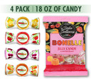 Fida - Bonelle Assorted Jelly Candy - Fruit Flavored - 4.5 oz, 18 oz Bag