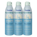 Coppertone Pure And Simple Spray Sunscreen, Spf 50 Broad Spectrum Sunscreen With Zinc Oxide, 5 Ounce (Pack Of 3)