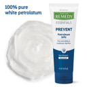 Medline Remedy Essentials Petroleum Jelly (4 Oz Tube), 12 Count, 100% Pure White Petrolatum, Skin Protectant Barrier, Diaper Rash, Minor Burns & Wounds, Seals Out Wetness, For Dry, Chapped Skin