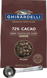Ghirardelli 72% Cacao Chocolate Chips, 5Lb Bag With Ghirardelli Stamped Barista Spoon