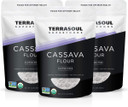 Terrasoul Superfoods Organic Cassava Flour, 6 Lbs (3 Pack) - Tested Gluten-Free | Smooth Texture | Wheat Flour Substitute