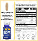Natural Stacks Neurofuel Nootropic & Serotonin Brain Food Bundle - Promotes A Positive Mood & Focus - 105 Capsules