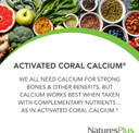 Naturesplus Activated Coral Calcium - 345 Mg, 90 Vegetarian Capsules - Natural Calcium Supplement With Magnesium & Vitamins, Supports Bone Health - Hypoallergenic, Gluten-Free - 30 Servings