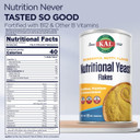 Kal Nutritional Yeast Flakes, Fortified With B12, Folic Acid & Other B Vitamins, Unsweetened, Great Nutty Flavor, Vegan & Gluten Free, 60-Day Money Back Guarantee, Made In The Usa, 34 Servings, 12Oz