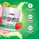 Ehp Labs Oxyshred Pre Workout Powder & Shredding Supplement - Preworkout Powder With L Glutamine & Acetyl L Carnitine, Energy Boost Drink - Kiwi Strawberry, 60 Servings