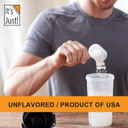 It'S Just! - 100% Casein Protein Powder, Made In Usa, One Ingredient, Slow Burning, Time Release, 6.9G Bcaas, 1G Carb, Non-Gmo (Unflavored, 3Lbs/48Oz)