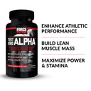 Force Factor Test X180 Alpha Total Testosterone Booster For Men With Fenugreek Seed And Maca Root To Increase Blood Flow, Build Lean Muscle, Improve Male Athletic Performance, 60 Capsules