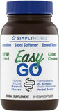 Dr. Schulze'S Easy Go Bowel Mover - Formulated Gentle Laxative, Colon Toner & Stool Softener | 100% Plant Natural Bowel Cleanse - Promotes Regular & Complete Bowel Movements - 50 Count Vegan