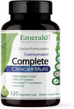 Emerald Labs Complete Clinical Multi - Multivitamin With Methylated Folate, Vitamin D3, Digestive Enzymes & More For Gut Health, Immune Support & More* - 120 Vegetable Capsules (30-Day Supply)