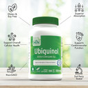 Health Thru Nutrition Ubiquinol 100Mg As Kaneka Qh Reduced Coq-10 | Stabilized - 3Rd Party Tested | Enhanced Bioavailability | Cardiovascular & Mitochondria Function Support | Non-Gmo (Pack Of 120)