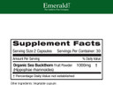 Emerald Labs Sea Buckthorn - Dietary Supplement With Vitamins C, E & Omega 7 - Supports Adrenal, Energy, Skin & Immune Health - 60 Vegetable Capsules (30-Day Supply)