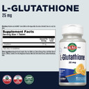 Kal L-Glutathione Sr, Reduced Glutathione Supplement, High Absorption Antioxidant Supplement, Lab Verified, 60-Day Guarantee, 60 Servings, 60 Vegcaps