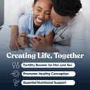 Conception For Him  Fertility Supplements For Men, Male Fertility Booster & Prenatal  Optimal Sperm Count, Motility Strength  Ashwagandha, Folate Folic Acid,Magnesium & Zinc  60 Veg Soft Capsules