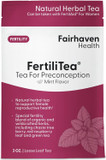 Fairhaven Health Fertilitea | Organic Fertility Tea For Women To Support Reproductive Health* | Prenatal Herbal Tea To Support Menstrual Cycle & Hormone Balance* | Contains Vitex | Mint | 60 Servings