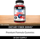 Kaya Naturals Fiber Gummies (60 Gummies) | Adult Dietary Fiber For Men And Women | High Fiber Supplement Gummies For Digestive Health | Immunity Boost And Gut Health Supplements For Women And Men