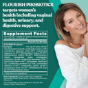 Flourish Probiotics + Prebiotics For Women  Gut And Digestion, Urinary Tract, Reduce Bloating, Vaginal Health  18 Clinically Proven Strains, 14 Billion Cfu  30 Shelf-Stable Mini Vegan Capsules