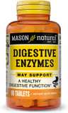 Mason Natural Digestive Enzymes With Prebiotics And Probiotics - Healthy Digestive Function, Improved Gut Health, 90 Tablets