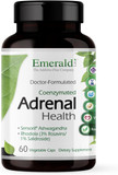 Emerald Labs Adrenal Health - Stress Relief, Energy Support & Restorative Sleep With Sensoril Ashwagandha, B Vitamins, Rhodiola & More* - Gluten-Free - 60 Vegetable Capsules (30-Day Supply)