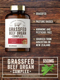 Carlyle Grass Fed Beef Organ Complex | 200 Capsules | Pasture Raised, Grain Free Supplement | With Desiccated Liver, Kidney, Pancreas, Heart, Spleen | Non-Gmo, Gluten Free | By Herbage Farmstead
