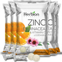 Herbion Naturals Zinc, Echinacea & Vitamin C Lozenges With Orange Flavor, 25 Ct - Dietary Supplement For Adults & Children 5+ - Promotes Wellness For The Whole Family - (Pack Of 5) (125 Lozenges)