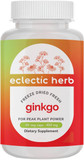 Eclectic Institute Raw Freeze-Dried Non-Gmo Ginkgo | Cardiovascular And Circulatory Support, Supports Brain Function, Concentration & Memory | 50 Ct (450 Mg)
