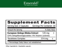 Emerald Labs Ginkgo Biloba Extract - Brain Health Supplement - Offers Antioxidant & Energy Support - 60 Vegetable Capsules (30-Day Supply)