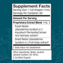 Host Defense Reishi Extract - Heart & Immune Health Support Supplement - Mushroom Supplement To Support Energy & Vitality - Reishi Supplement To Aid Overall Well-Being - 1 Fl Oz (30 Servings)