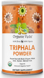 Organic Veda Triphala Powder With Amla, Haritaki, Bibhitaki Fruits - 100% Natural Ayurvedic Triphala Powder - Improves Immune Support, Digestion, Colon Cleanse, Skin Health - Vegan, Non-Gmo - 16Oz