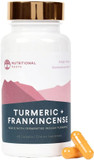 Indian Turmeric And Frankincense With Black Pepper, Made With Turmeric Extract 95% Curcuminoids And Fermented Turmeric Curcumin Longa, Boswellia Serrata, Doctor'S Choice, 1 Monthly Supply, 60 Ct