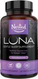 Luna Sleep Aid | Non-Habit Forming Natural Sleep Aid With Valerian Root, Melatonin, Chamomile, Lemon Balm, And More | Sleeping Pills For Adults With Naturally Sourced Ingredients - 60 Vegan Capsules