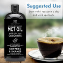 Radha Beauty Premium Mct Oil From Non-Gmo Coconuts - 31.6Oz. Keto, Paleo, Gluten Free And Vegan Approved