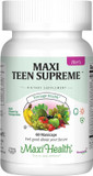 Maxi Health Teen Supreme Hers Vitamins For Teen Girls (120) - Women'S Multivitamin For Energy, Immune Boost, Body & Brain Growth - Womens Multi Vitamins Including D3, Iron, Calcium, Digestive Enzyme