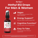 Vitamin B12 Spray | Usda Organic Vitamin B12 Liquid Supplement For Nerve Function, Energy Support | Vegan | Non-Gmo | Gluten Free | 1 Fl Oz