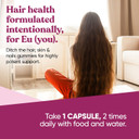 Vibrance Hair Growth Vitamins For Women  Grow Hair Faster, Healthier, And Stronger With Potent Multiblend Of Biotin & Optimsm  Supports Thicker, Shinier Hair & Regrowth  60 Vegetarian Soft Capsules