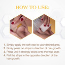 Gigi Small Cloth Epilating Strips For Face And Bikini Hair Waxing/Hair Removal, 100 Pieces