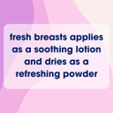 Fresh Body Fresh Breasts On-The-Go Anti Chafing Deodorant Lotion To Powder - Unscented, 0.07Oz Travel Size (15 Pack) Anti Chafe Cream For Women, Inner Thighs & Areas That Sweat - No Talc, Aluminum