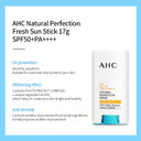Ahc Natural Perfection Fresh Sun Stick 17G Spf50+Pa++++ Korean Beauty Uv Protect, 0.5997 Ounce1 Count (Pack Of 1)