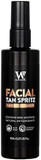 Face Self Tanning Water Aloe Vera 150ml - Self Tan Face Mist, Face Tan, Vegan, DHA Natural Tanning Active no biscuit smell, Tropical smelling