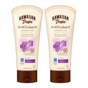 Hawaiian Tropic Skin Defense Sunscreen Lotion Spf 50, 6Oz | Spf 50 Sunscreen Lotion With Green Tea Extract, Sunscreen Body Lotion, Oxybenzone Free Sunscreen, 6Oz Each Twin Pack