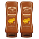 Hawaiian Tropic Island Tanning Lotion Sunscreen Spf 4, 8Oz | Outdoor Tanning Lotion With Spf, Spf 4 Sunscreen, Oxybenzone Free Sunscreen, 8Oz, Twin Pack