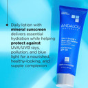 Andalou Naturals Face Sunscreen, Spf 30 Daily Shade + Blue Light Defense Facial Lotion, Broad Spectrum Protection, Deeply Hydrating Mineral Sun Block With Hyaluronic Acid & Zinc Oxide, 2.7 Fl Oz