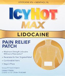 Icy Hot Max Strength Lidocaine Pain Relief Patch (5 Count) Penetrates For Fast, Targeted Relief