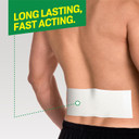 Absorbine Jr. Pain Relief Patches, Extra Large Back Pain Patch With Menthol For Lower Back Muscle Aches And Cramps, 18 Count, White