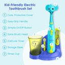 Brusheezã¢Â® Kidsã¢Â Electric Toothbrush Set - Safe & Effective For Ages 3+ Parent Tested Approved With Gentle Bristles, 2 Brush Heads, Rinse Cup, 2-Minute Timer, Storage Base (Ollie The Elephant)